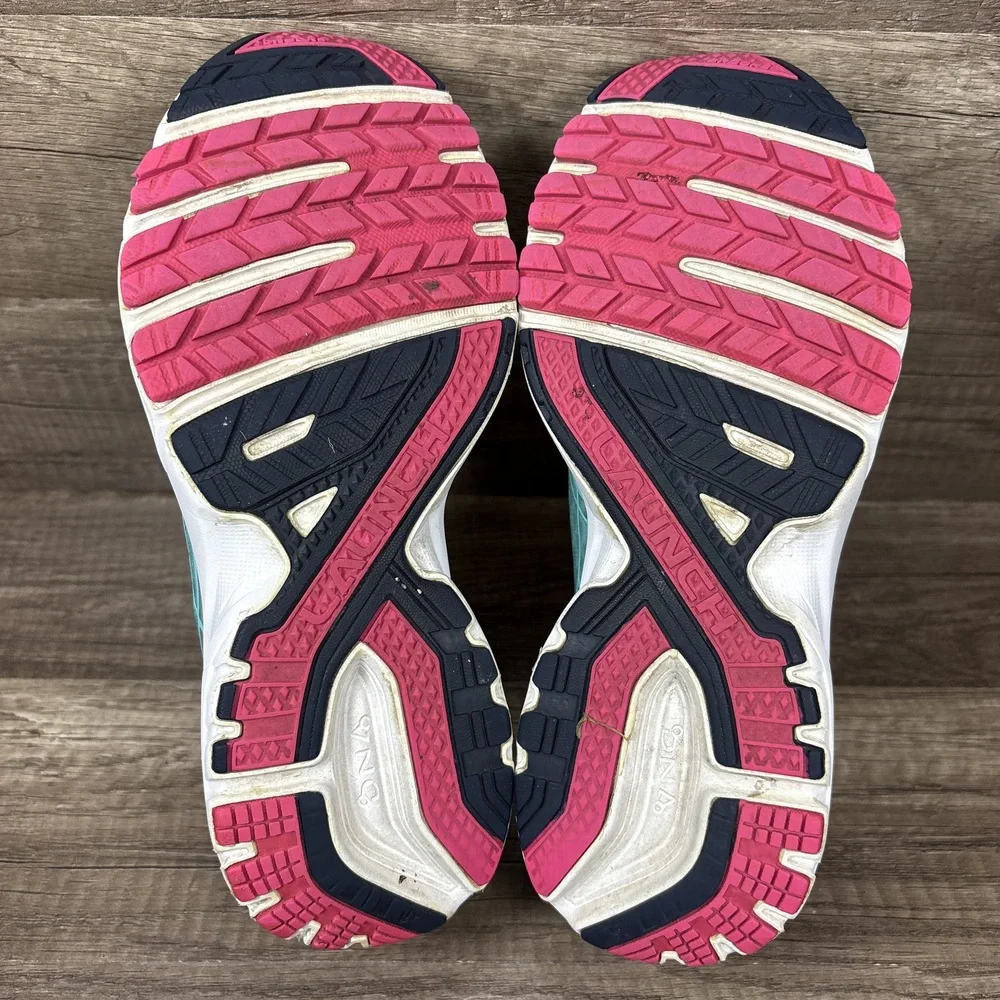 Brooks Launch 3 Green Pink Womens US Size 6.5 EUR 37.5 1202061B436 Running Shoes